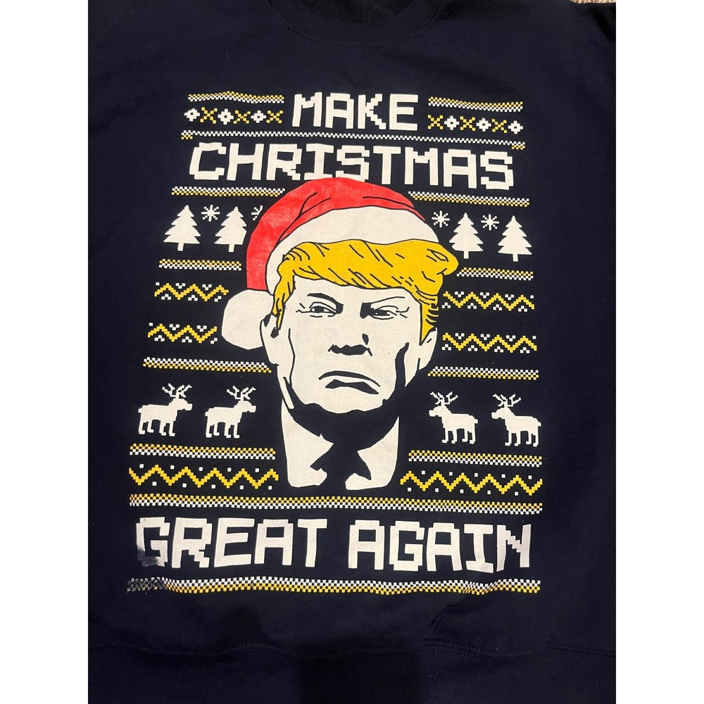Make Christmas Great Again Donald Trump Ugly Christmas Sweater Mens M / Womens L
